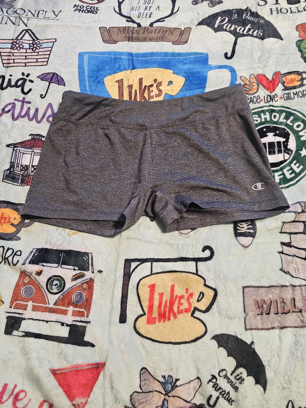 Champion Gray Women's Bike Shorts - Heathered Charcoal